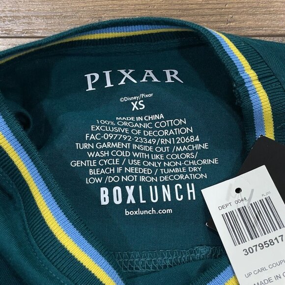 UP Disney Pixar Shirt Adult XS Carl Couples T-Shirt Embroidered BoxLunch NWT - Picture 6 of 11
